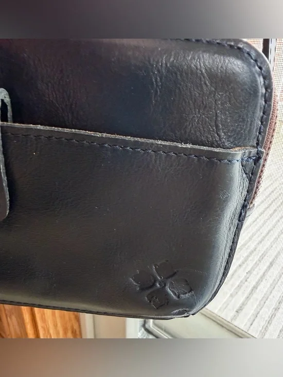 Patricia Nash “Alessa” Lapis Blue Leather Crossbody Bag NWOT - Picture 2 of 6